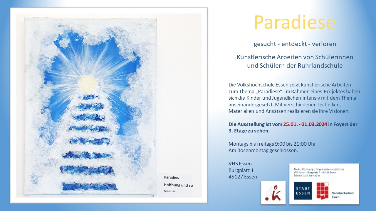 Einladung Paradise Ausstellung